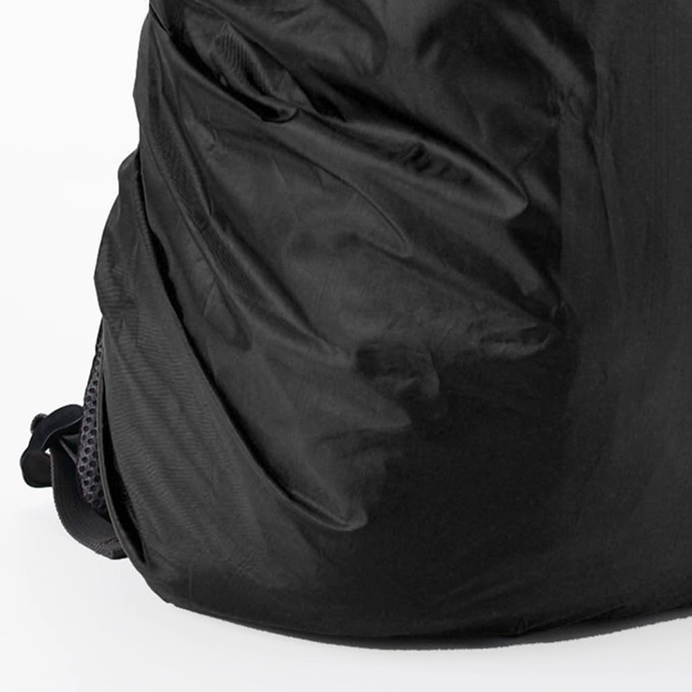 2PCS Water Proof Backpack Rain Cover – High Visibility Reflective, Lightweight Rucksack Protector for Hiking/Cycling/Camping Medium Black