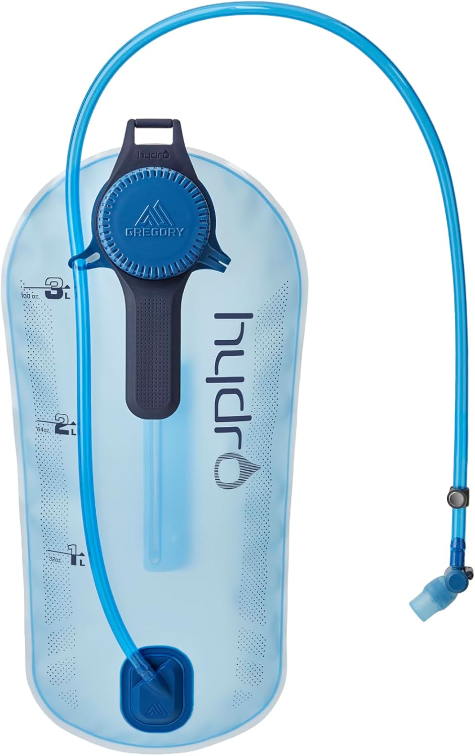 Gregory 3D Hydro Trek 3L Day Hiking/Backpacking Hydration Water Reservoir/Bladder, Optic Blue