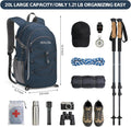 RealCool Hiking Backpack for Men Women,20L Lightweight Waterproof Travel Camping Backpack Hiking Daypack for Cycling Running,Blue 20L Blue