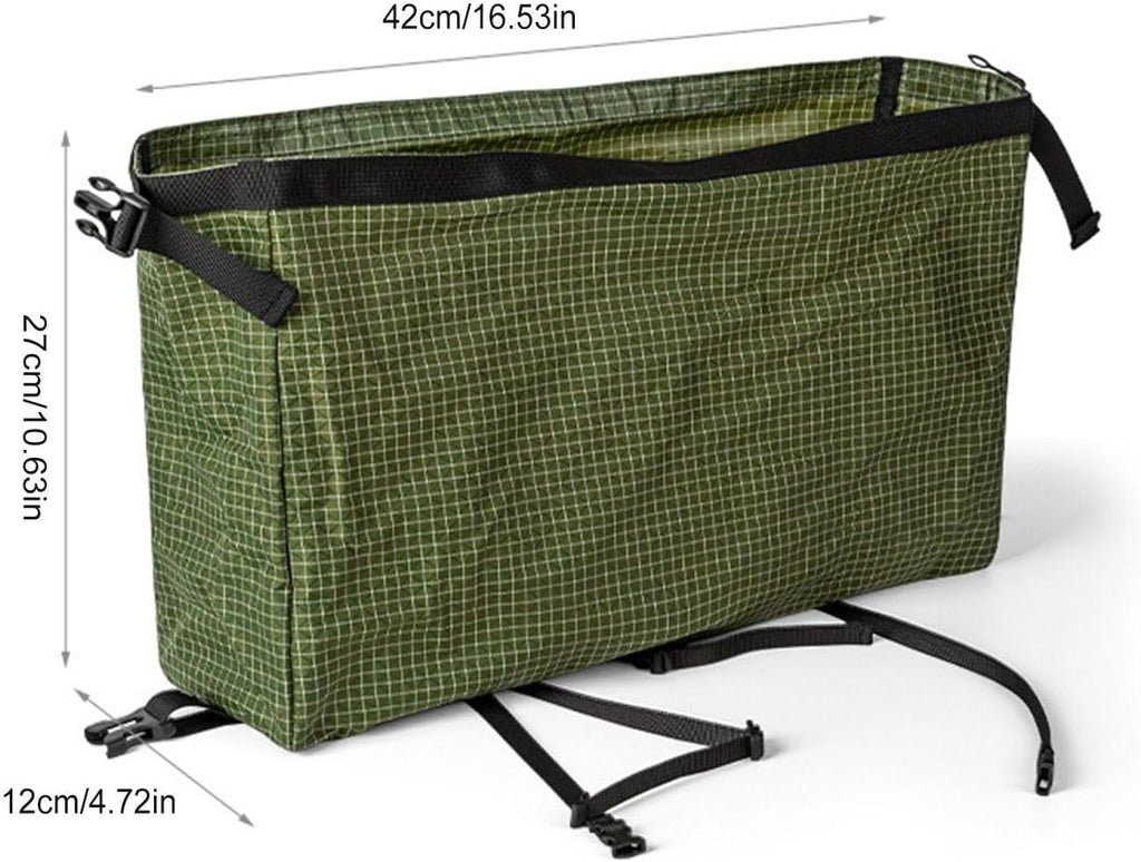 Backpack Accessory Pouch - Large Capacity Accessory Pouch, Waterproof Extension Storage Pocket, Adjustable Strap Outdoor Bag For Backpack | Multi Purpose Gear For Climbing Fishing Gym Travel Trekking Army Green