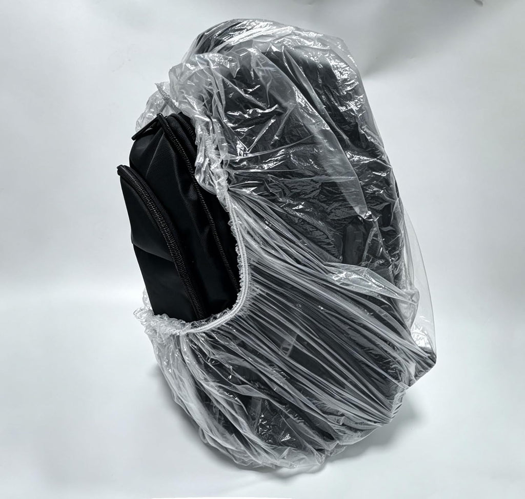 33PCS Disposable Bag Cover for Airplane Under Seat - Backpack Rain Cover, Fit for 25-60L, for Hiking, Air Travel, Commuting