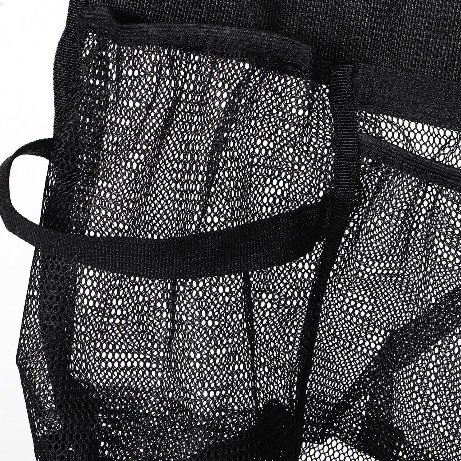 FUOYLOO Trampoline Shoes Bag: Mesh Pocket for Glasses/Water Bottle - Hanging Trampoline Poolside Sundries Holder for Pool Use, Fast Drying & Breathable Fabric, 24x20 Inch
